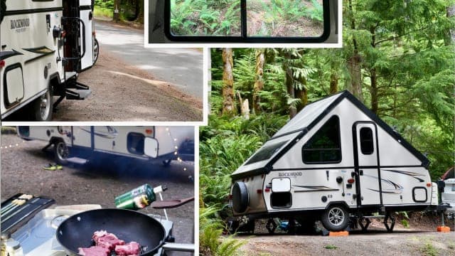 Cozy and Spacious Little A-frame Camping Trailer for Your PNW Adventure, a folding-trailer for rent near Seattle